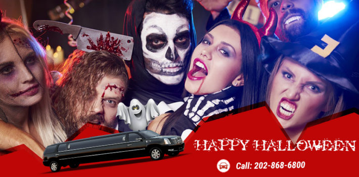 Happy halloween fun events with limo